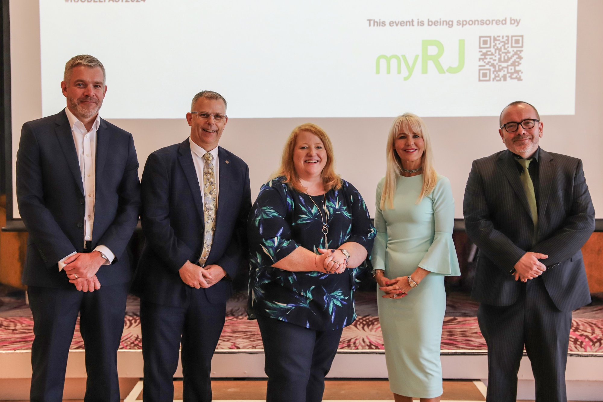 Speakers and guests at the 2024 RJC Northern Ireland Conference at the Stormont Hotel, Belfast