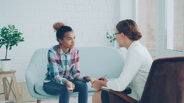 Domestic abuse counselling session